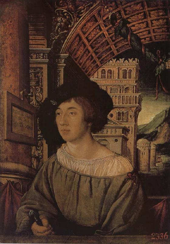 Hans Holbein Portrait of young people China oil painting art